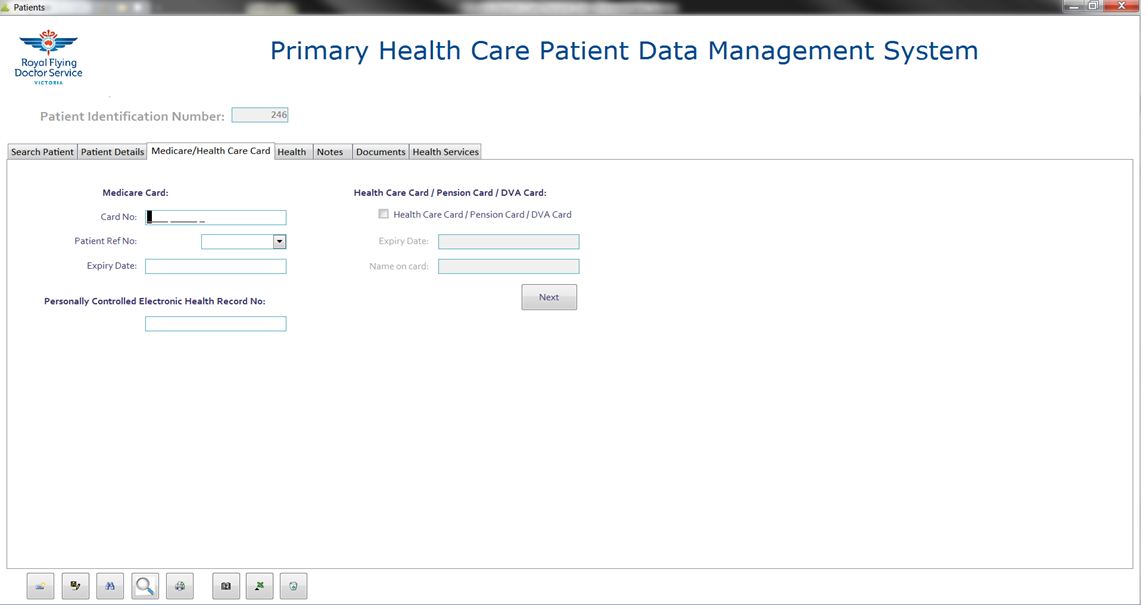 Primary Health Care Patient Data Management System - Add patient