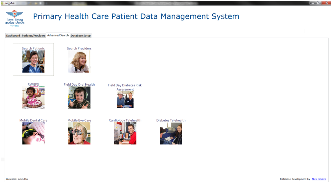 Primary Health Care Patient Data Management System - Advanced Search